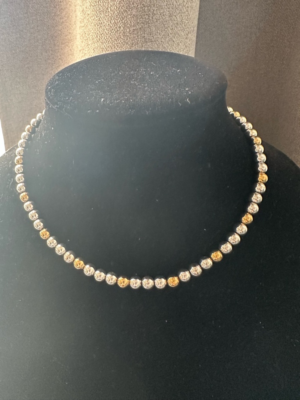 Napier BALL Necklace SILVER Tone Statement Chunky
